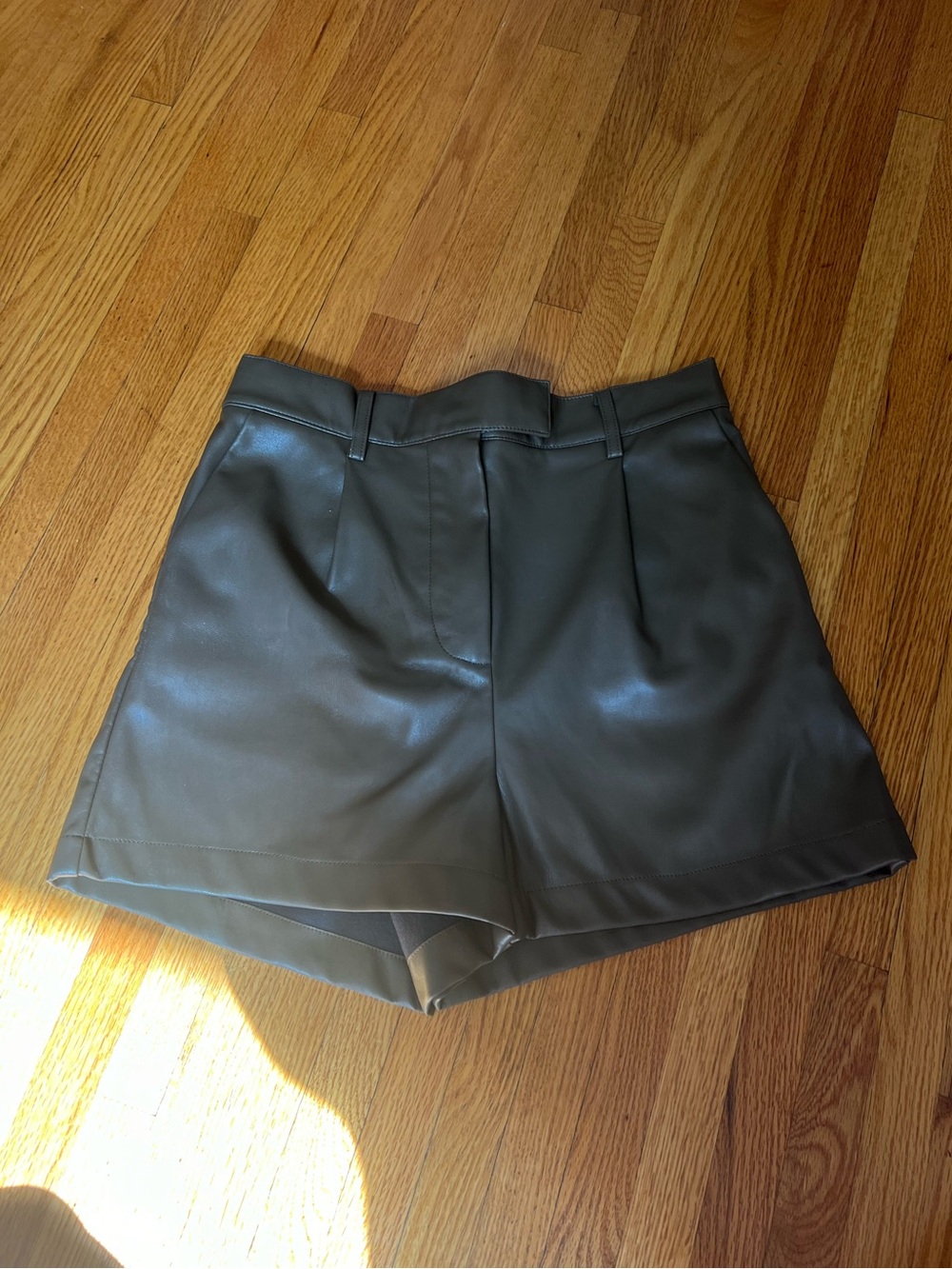 Brown Faux Leather Steve Madden shorts